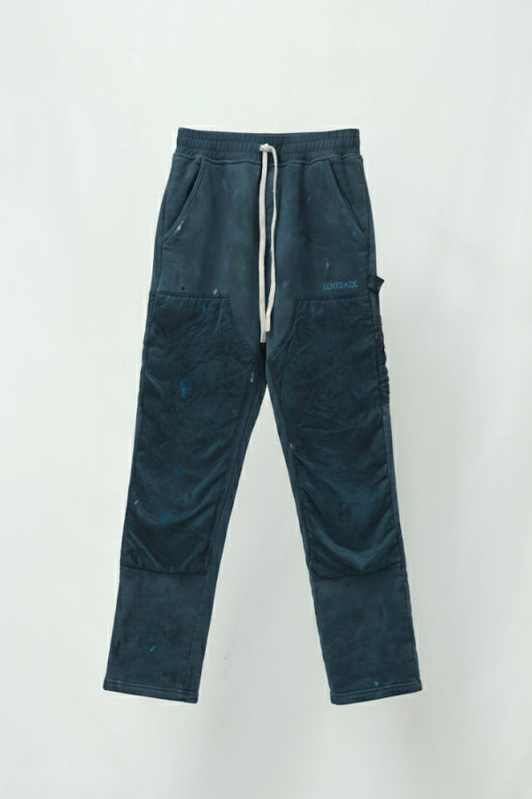 Double Knee Sweat Pants Charcoal Steel