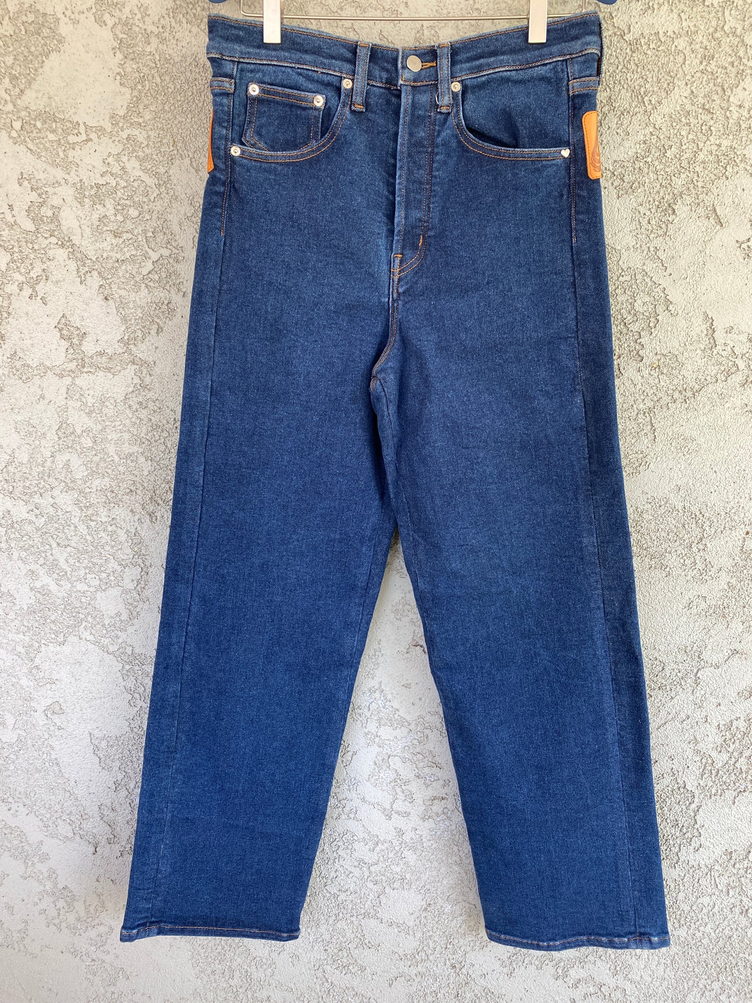 Washed Indigo Loose Jean