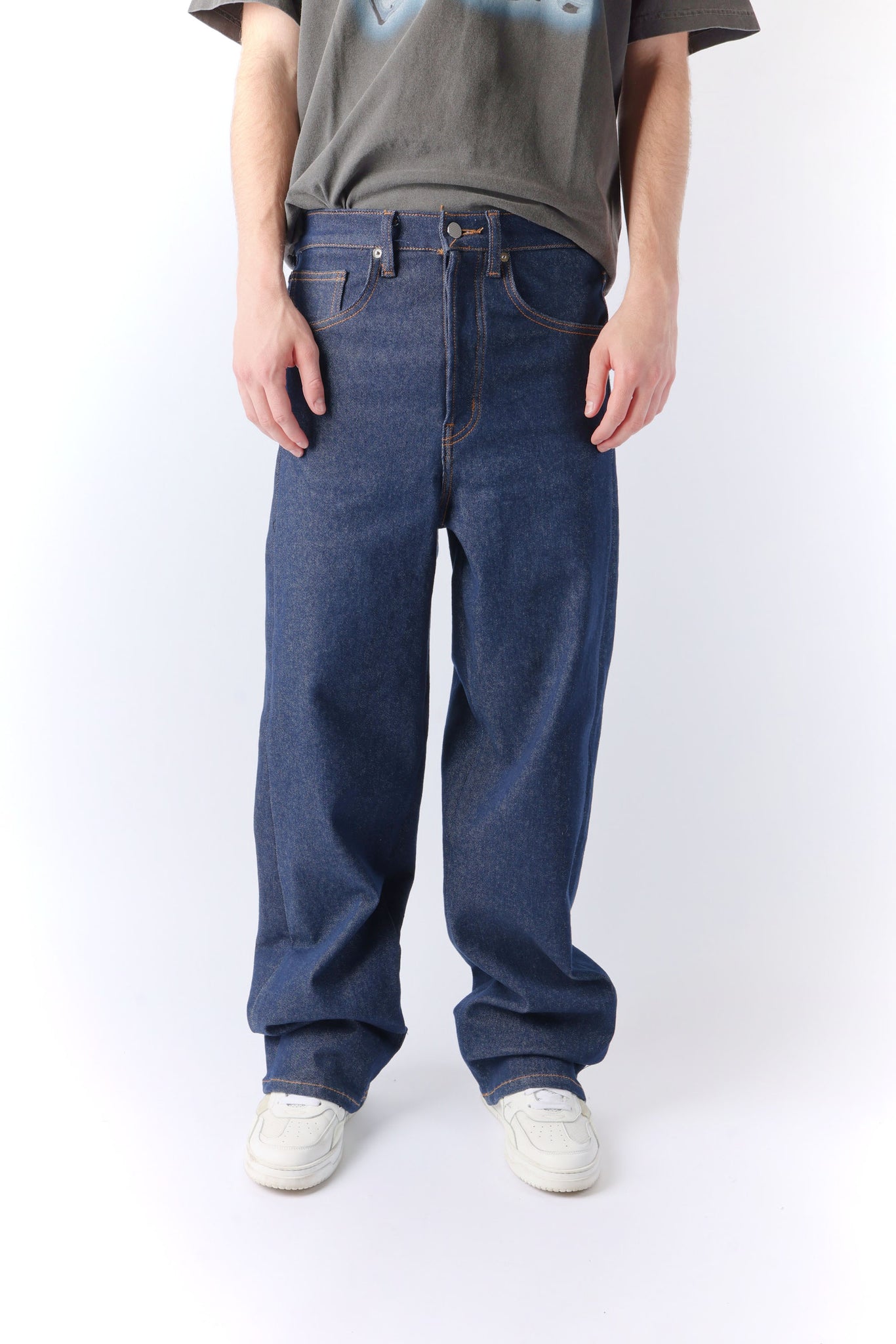 Loose Jean Raw Rinsed Indigo