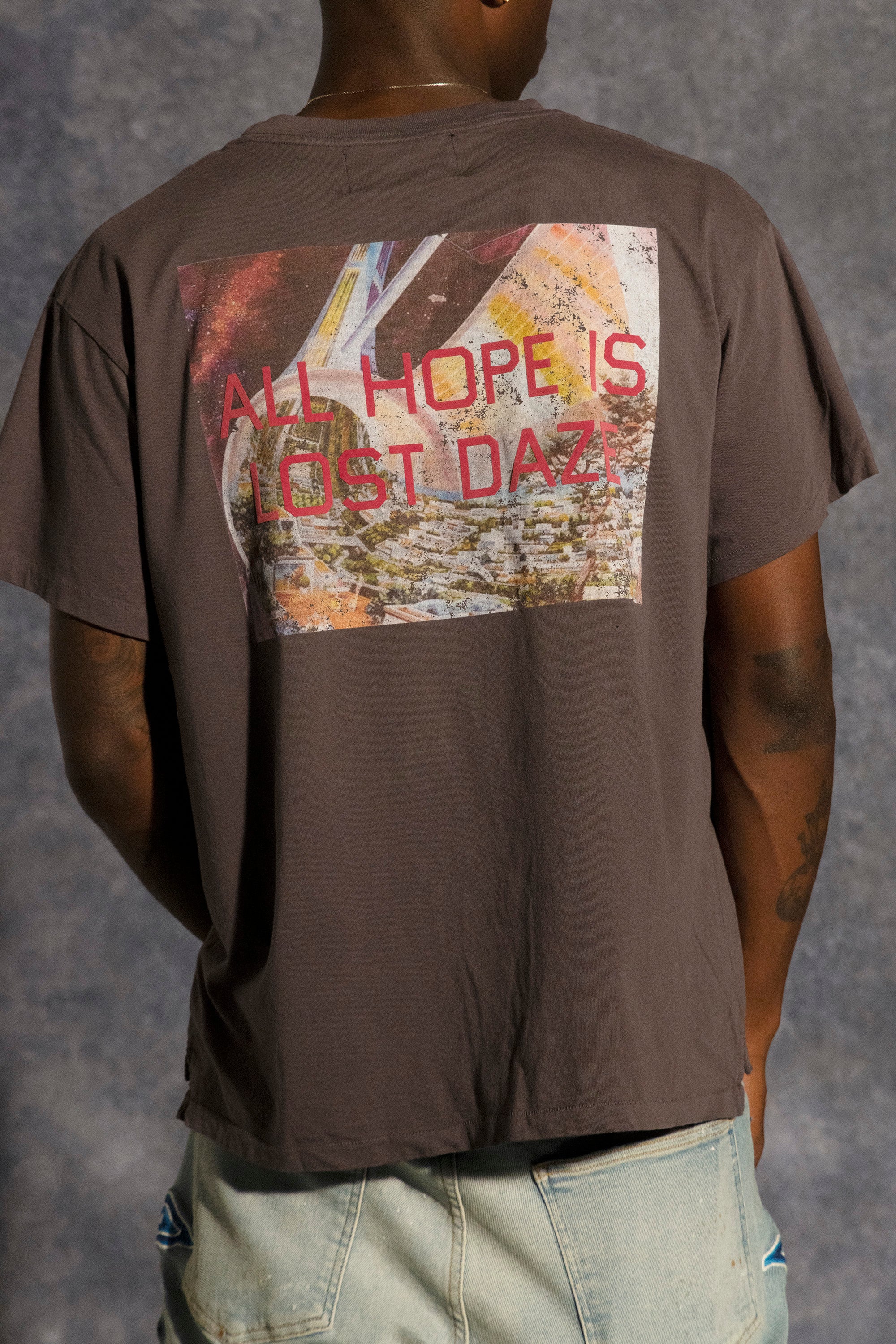 トップス Rare 00s Archive gauze fabric spiral tee Spiral Tee – Lost Daze