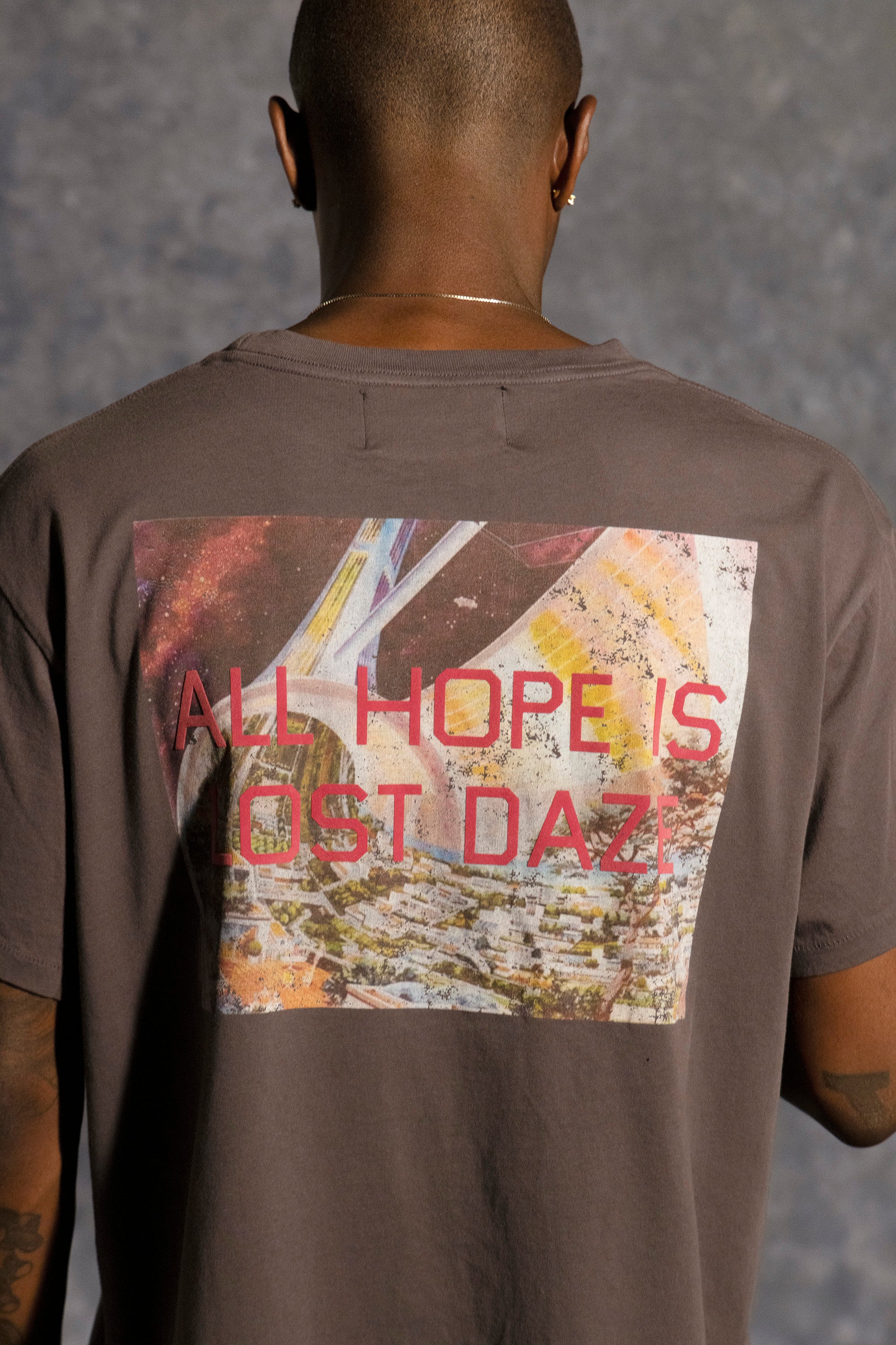 トップス Rare 00s Archive gauze fabric spiral tee Spiral Tee – Lost Daze