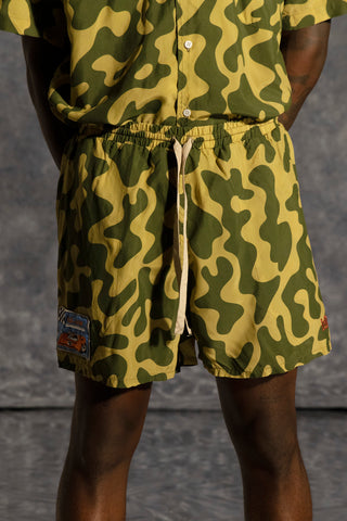 Camo Satin Short